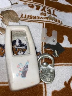 Vintage Coca-Cola 1950s Bottle Opener w/ Cap Catcher - Image 1 of 4