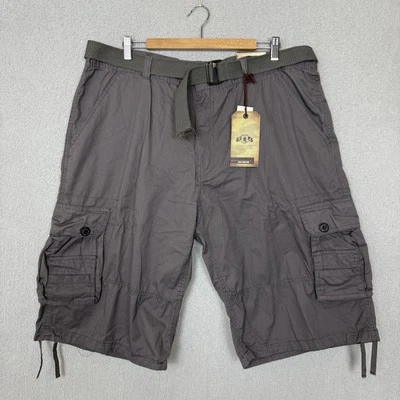 Pantalones Cortos Carga PJ Mark Para Hombre Talla 42 Senderismo Pesca Camping Algodón Gris Cinturón Nuevos con Etiquetas Foto 1 de 4