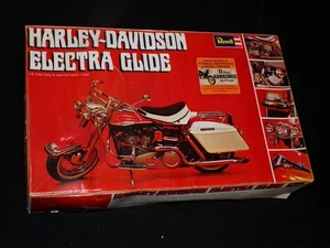 Vintage Harley Davidson Electra Glide Model by Revell 1/8 Scale NEW in box - Picture 1 of 10