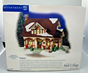 American Architecture Series BUNGALOW Department 56 Snow Village #56.55304 + Box - Picture 1 of 12