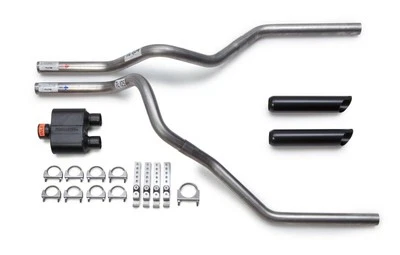 Ford F150 F250 09-19 Flowmaster Super 10 Muffler Dual Exhaust Kit BlackTips - Image 1 of 4