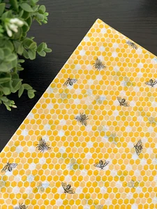 GELBE BIENEN Design Seidenpapier Blätter Größe & Paketmenge wählbar - Bild 1 von 5