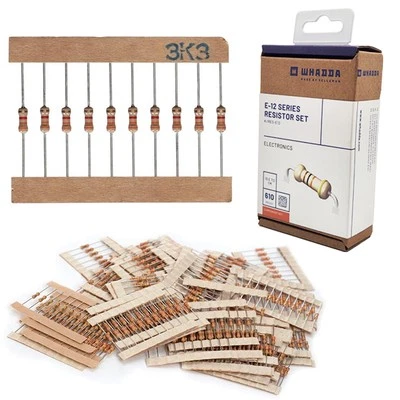 Whadda 610 Piece E12 Resistor Set, 61 Different Value from 10E to 1M (K/RES-E12) - Image 1 of 2