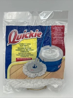 Quickie Water Compact Spin Mop Refill Floor Cleaning System Microfiber Clean - Image 1 of 4