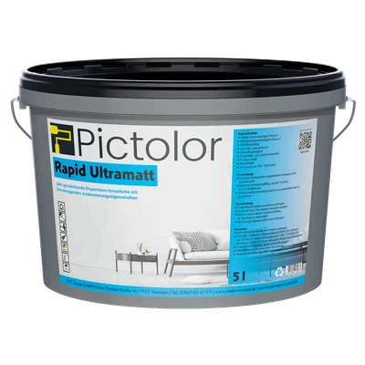 Pictolor® Rapid Ultramatt 5 Liter Weiß(5,22 €/l)