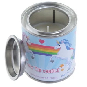 Einhorn Magischer Regenbogen Soya Duftkerze von Eden Blechdose - Bild 1 von 1