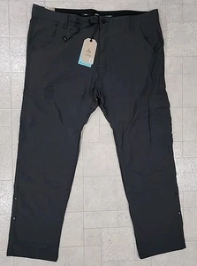 PrAna Stretch Zion II Slim Fit Hose Herren 42x32 Dark Iron Tapered Wandern Neu mit Etikett - Bild 1 von 14