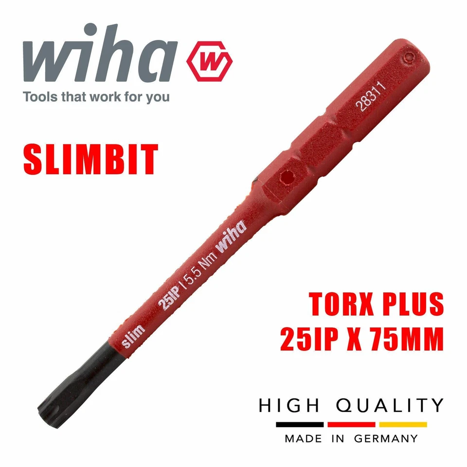Wiha 43151 Slimbit Electricista VDE Torque Más 25IP Destornillador Aislado 1000