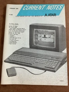 Current Notes Your Monitor On The World Of Atari February 1988 - Imagen 1 de 2
