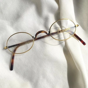 VINTAGE OTEGO OPTICAL Dylan Giovanni Gold Tortoise EYEGLASSES 42-17-140 ITALY - Picture 1 of 9