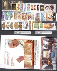 2013 Vatican, Complete Vintage 36 Values + 3 BF + 1 Booklet, MNH** - Picture 1 of 1