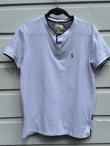 Scott James England Herren Polo Golf Shirt Weiß Kurzarm Größe Large Preppy - Bild 1 von 9
