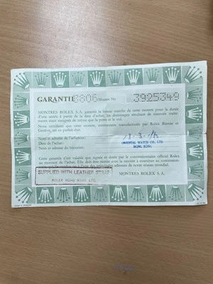 Reloj Rolex Original 3806 - 3925349 Usado Antiguo Certificado Garantía R5 Foto 1 de 4