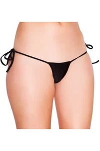 Skimpy Tie Micro Thong G-String Bikini Bottom Panty Panties Clubwear Adult Women - Picture 1 of 23