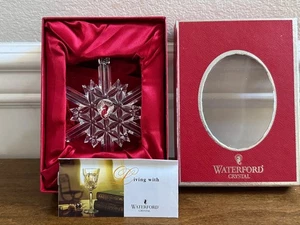 WATERFORD 2004 SNOW CRYSTAL FACETED CHRISTMAS TREE ORNAMENT IRELAND 128593 - Picture 1 of 9