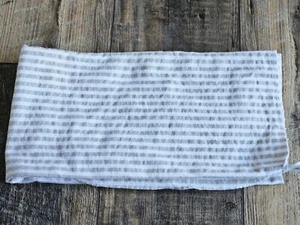 CLOUD ISLAND Gray White Stripe Cotton Flannel Baby Swaddle Receiving Blanket - Picture 1 of 6