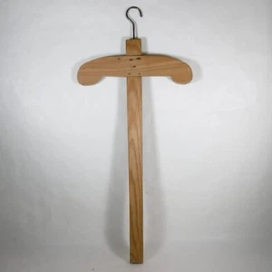T945 ANTIKER KLEIDERBÜGEL HÄNGER HOLZSCHRANK 64cm VINTAGE - Bild 1 von 10