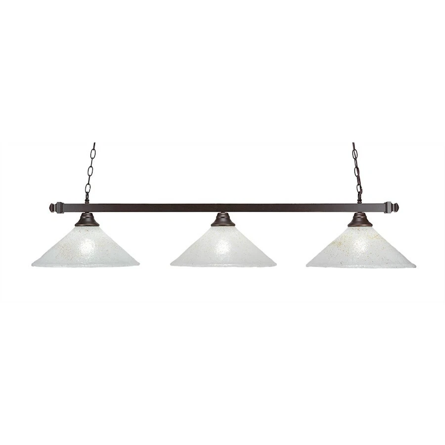 Toltec Lighting Square 3 Light Billiard Light, 15' Persian Nites - 803-DG-714 - Image 1 of 1