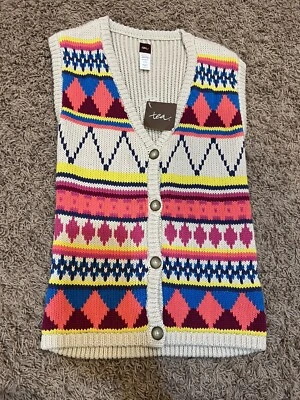 Tea Collection Girls Sweater Vest Size 8-10 NWT - Изображение 1 из 4