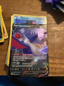 Pokémon Karte Honchkrow V 088/172 Ultra Rare Brilliant Stars NM Mint - Bild 1 von 1