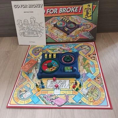 Juego de mesa vintage Go For Broke de MB Games 1993 100 % completo Foto 1 de 4
