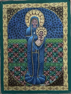 16 X 12 Original Haitian Haiti Art Painting By the Master Saincilus Ismael - Picture 1 of 1