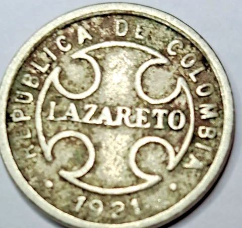 Colombia LEPER COLONY 2 CENTAVO COINS All 1921, Will Ship 1 Random Pick Coin #1 Cover