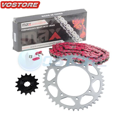 Piñón de cadena rojo para Kawasaki Ninja ZX6R ZX636 2007-2015 Ninja ZX6R ZX600 Foto 1 de 4