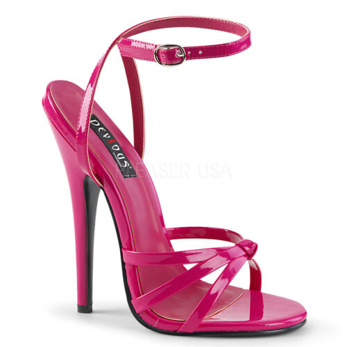 HIGH HEEL STILETTO SANDALS ANKLE STRAP 6" SHOES PLEASER DOMINA 108 SIZES 3-13