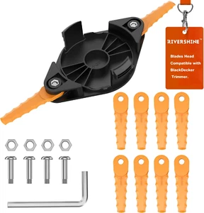 Cabezal de cuchillas de plástico para recortadora compatible con Black & Decker GH900 GH600 LST522 AF - Imagen 1 de 6