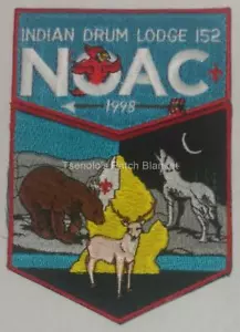 Indian Drum Lodge 152 1998 Noac 2-piece Mint Condition FREE SHIPPING - Picture 1 of 1