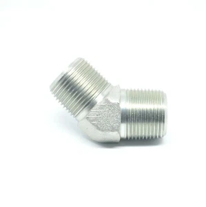 Steel 45 Degree Elbow 3/4 Male Npt Fitting Fuel Air Oil Fluid Vacuum FasParts - Picture 1 of 6