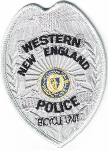 Western New England Police Massachusetts Bicycle Unit (approx. 3.8x2.8 in.) #1 - Picture 1 of 1