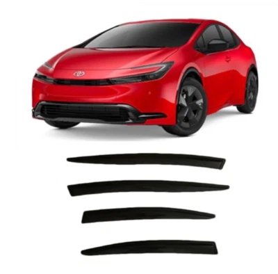 Defletores de viseira de janela lateral de fita 2023-2025 para Toyota Prius e Prius Prime - Imagem 1 de 2