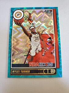 2021-22 Panini NBA Hoops Myles Turner #173 Teal Explosion Parallel