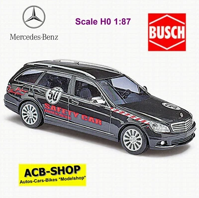Mercedes Benz Classe C Modello T Safety Auto Royal Racing Team 1:87 Busch 43659 - Immagine 1 di 2