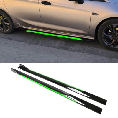 For Infiniti Q50 Q60 Q70 86" Side Skirt Extension Rocker Panel Black Green Foto 1 de 4