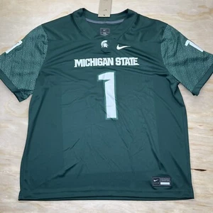 NEW XXL DEFECT Michigan State Spartans Nike Home Football Jersey #1 Father Joe - Picture 1 of 16
