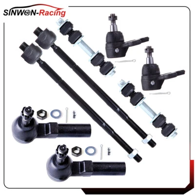 Rótulas de extremos de varilla de amarre delanteras 8 piezas para Buick LeSabre Cadillac DeVille 2000-2005 Foto 1 de 4