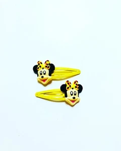 Handmade Hair Bows - Disney - Mickey and Friends - Minnie  #1 Hair Clips - Picture 1 of 1