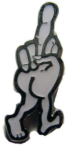 PIN SOMBRERO O CHAQUETA DEDO MEDIO CAMINANDO pin54 nueva chaqueta solapa metal abatible pájaro - Imagen 1 de 1
