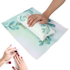 Comfortable Nail Art Hand Pillow with Mat Detachable Green Leaves Pattern Arm