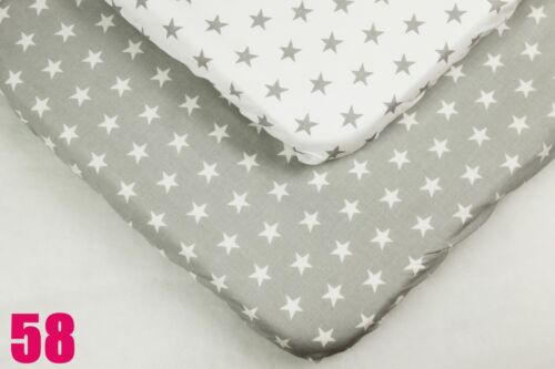 2pack FITTED SHEET MATTRESS COVER compatible SILVER CROSS VOYAGER  bedside crib