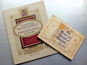 2 Complete Player Cig Card Albums: George VI Coronation; Kings Queens of England - Picture 1 of 24