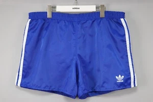 Pantaloncini ADIDAS vintage anni 80 Jugoslavia blu nylon usati Sprinter retrò taglia L/D6 - Foto 1 di 13