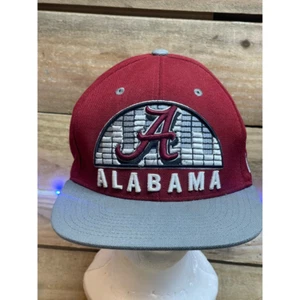 Alabama Crimson Tide Mens Zephyr Cap Hat Red Embroidered College-NCAA One Size - Picture 1 of 7
