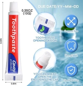 (1000 TUBES) FLUORIDE 0.35 Fl Oz ORALCARE MINT TOOTHPASTE 0.35 oz DENTISTS/KIDS - Picture 1 of 2