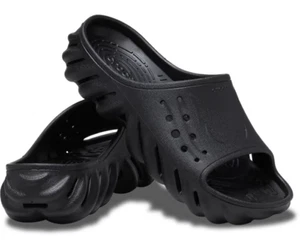 Crocs Echo Slide Black Summer Croc Sliders Brand New With Tags - Foto 1 di 24