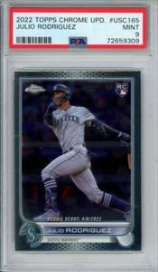 2022 Topps Chrome Update Julio Rodriguez RC #USC165 PSA 9 MINT Mariners - Picture 1 of 2