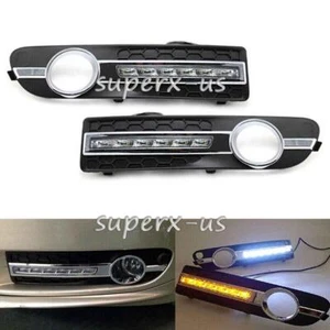 For Volvo S80 2007-2013 2x LED DRL Daytime Running Light Driving Lamp Refit - Picture 1 of 10